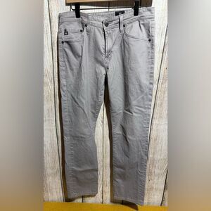 AG Adriano Goldschmied The Everett Gray & White Pants, Men’s Size 30x27